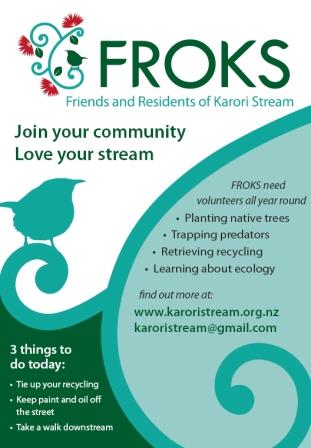 Friends and Residents of Karori Stream flyer